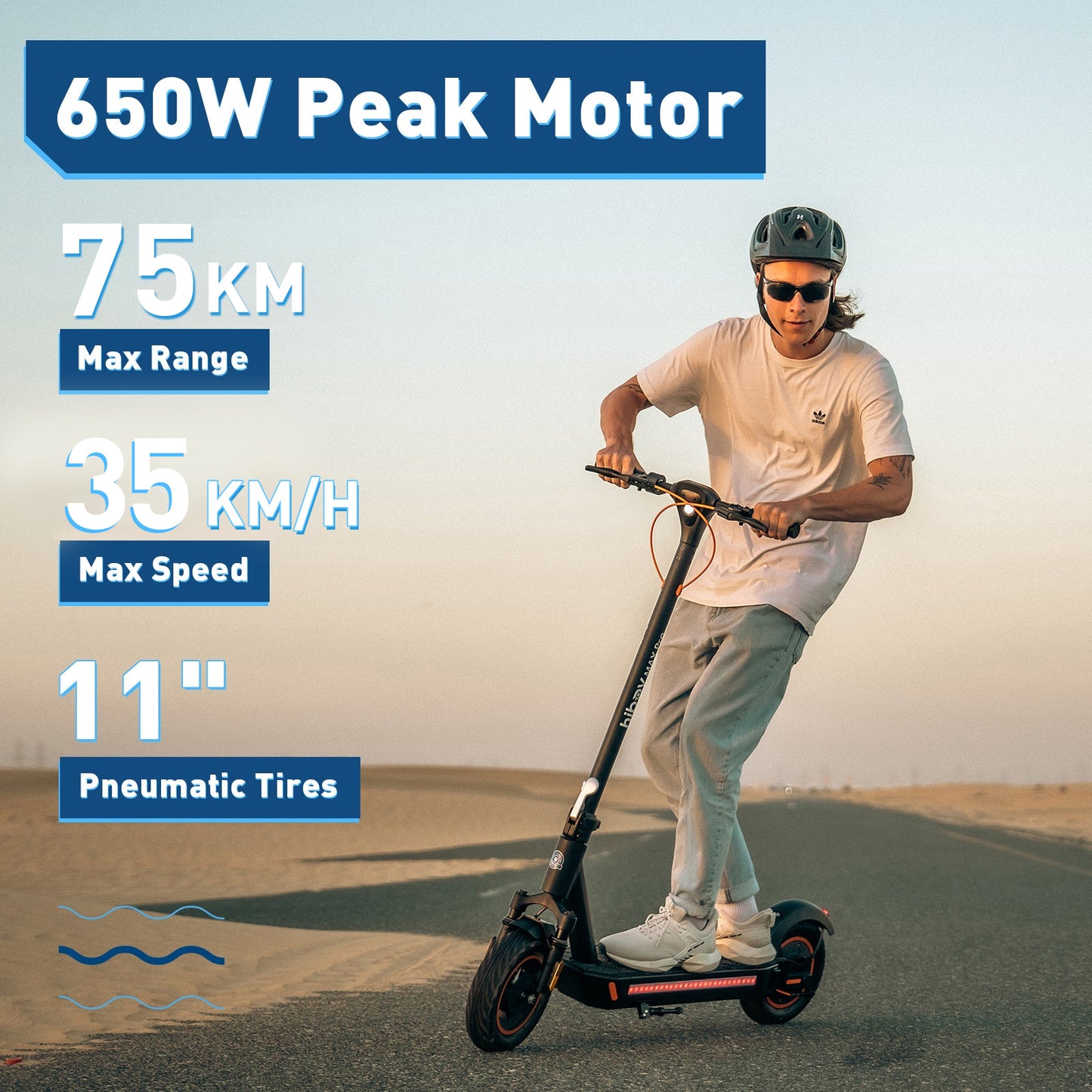 سكوتر كهربائي Hiboy MAX Pro للبالغين